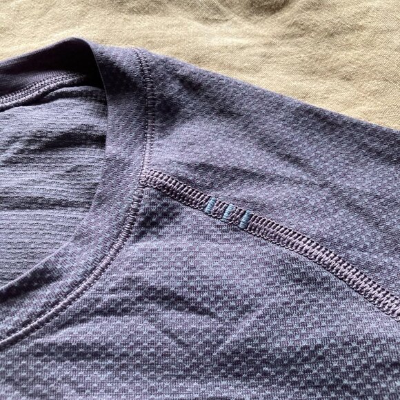Lululemon Metal Vent Tech 2.0 Long Sleeve Mens XS Dusky Lavender/Rhino Grey - Picture 2 of 6